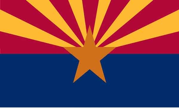2' x 3' Arizona State High Wind, US Made Flag