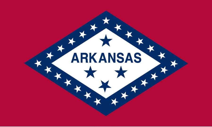 4' x 6' Arkansas State High Wind, US Made Flag