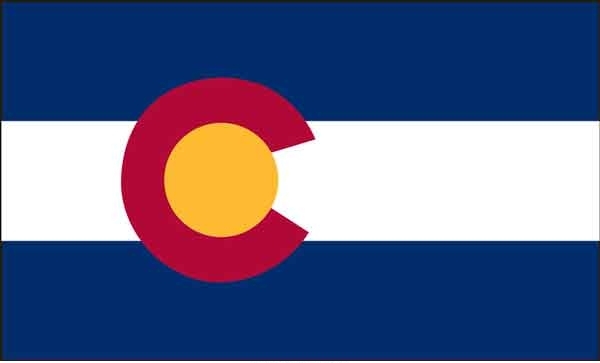 2' x 3' Colorado State High Wind, US Made Flag