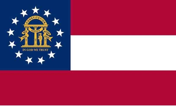 5' x 8' Georgia State High Wind, US Made Flag