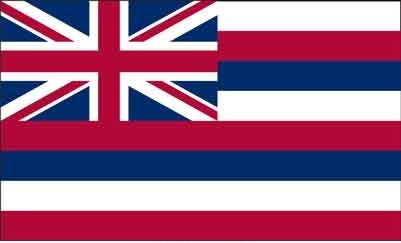 3' x 5' Hawaii State High Wind, US Made Flag