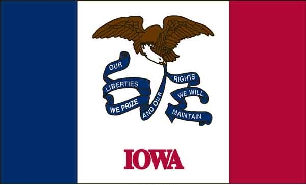 2' x 3' Iowa State High Wind, US Made Flag