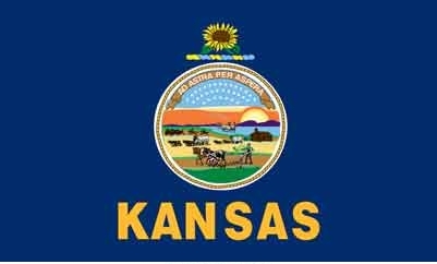 3' x 5' Kansas State High Wind, US Made Flag