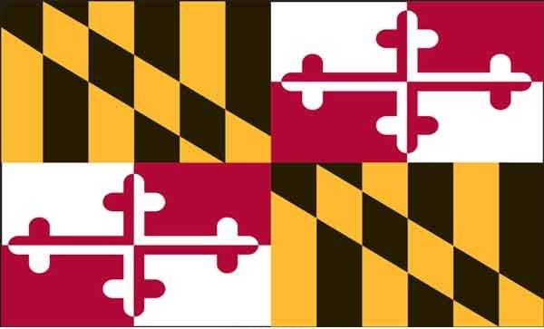 2' x 3' Maryland State High Wind, US Made Flag