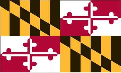 3' x 5' Maryland State High Wind, US Made Flag