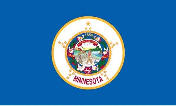 4' x 6' Minnesota State High Wind, US Made Flag