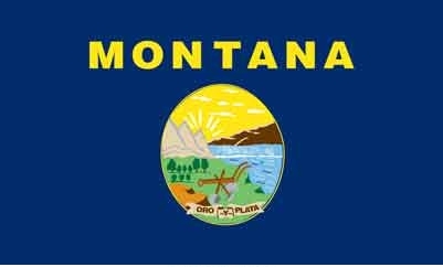 3' x 5' Montana State High Wind, US Made Flag