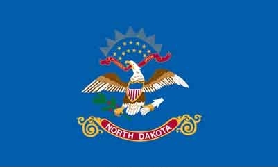 3' x 5' North Dakota State High Wind, US Made Flag