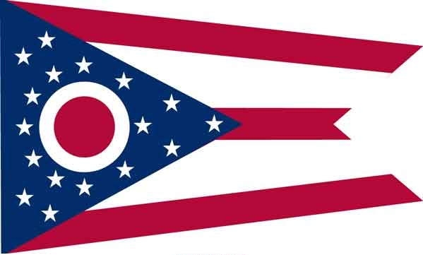 3' x 5' Ohio State High Wind, US Made Flag