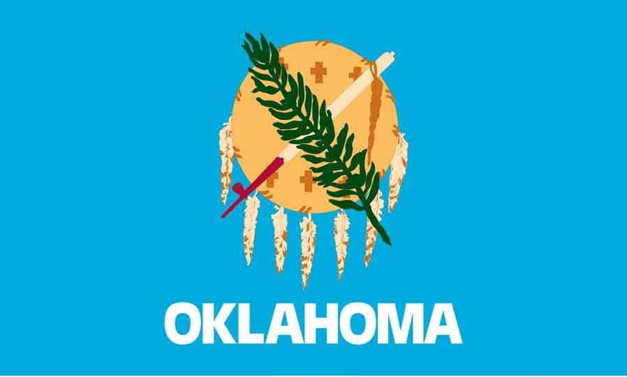 4' x 6' Oklahoma State High Wind, US Made Flag