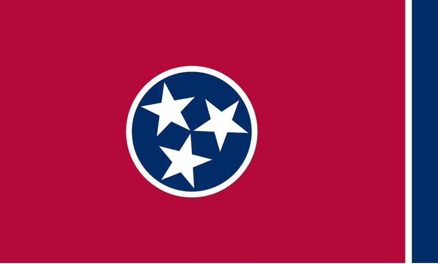 2' x 3' Tennessee State High Wind, US Made Flag