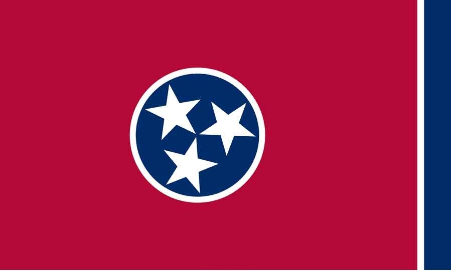 4' x 6' Tennessee State High Wind, US Made Flag