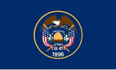 3' x 5' Utah State High Wind, US Made Flag