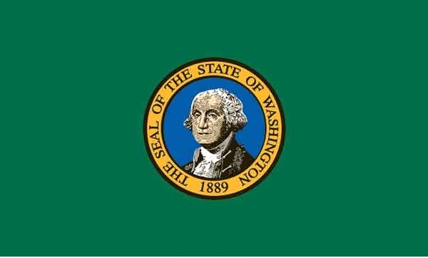 2' x 3' Washington State High Wind, US Made Flag