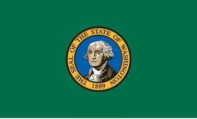 3' x 5' Washington State High Wind, US Made Flag