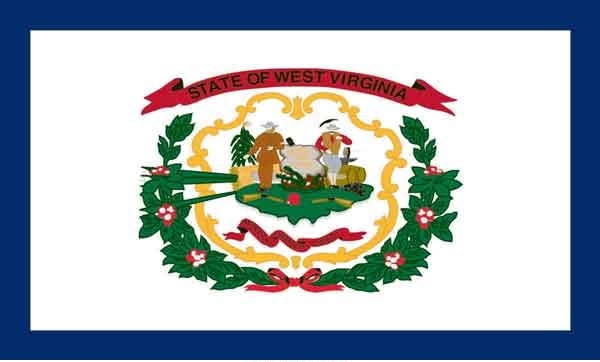 2' x 3' West Virginia State High Wind, US Made Flag