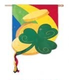 applique Shamrock Magic House Flag - 1 left