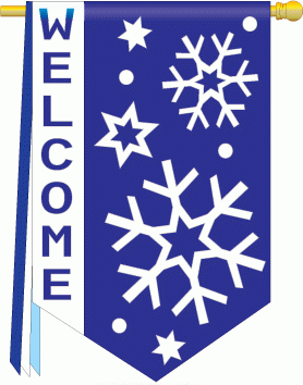 Snowflake House Flag