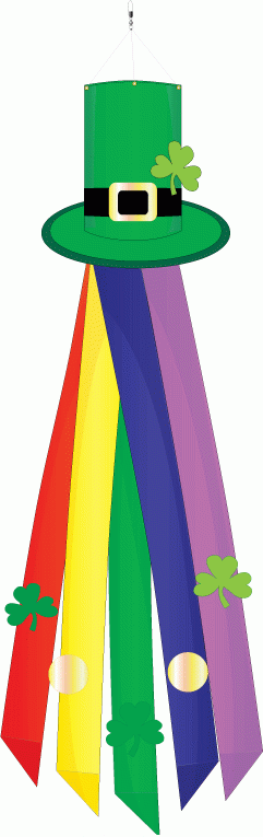 St. Pat's Applique Windsock - 1 left