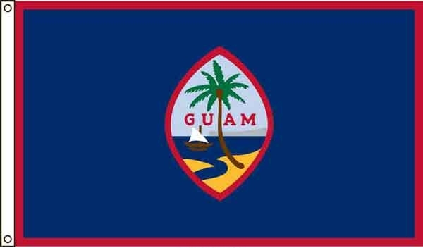 2' x 3' Guam High Wind, US Made Territorial Flag