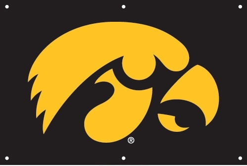 Iowa Hawkeyes Fan Banner 2' x 3'