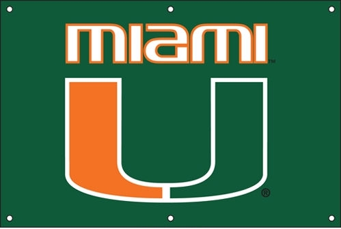 Miami Hurricanes Fan Banner 2' x 3'