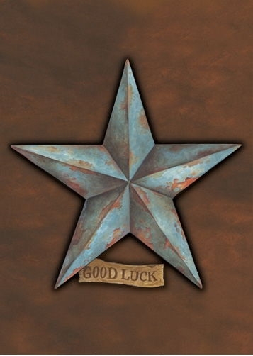 Good Luck Star House Flag - 2 left