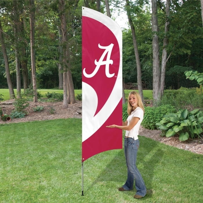 Alabama Crimson Tide Tall Team Flag 8.5' x 2.5'