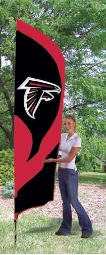 Falcons Tall Team Flag 8.5' x 2.5'