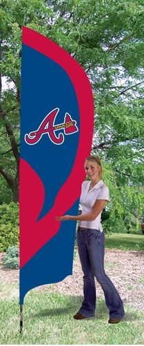 Braves Tall Team Flag 8.5' x 2.5'