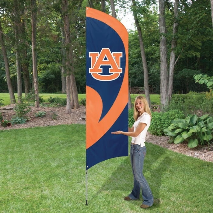 Auburn Tigers Tall Team Flag 8.5' x 2.5'