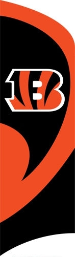 Bengals Tall Team Flag 8.5' x 2.5'