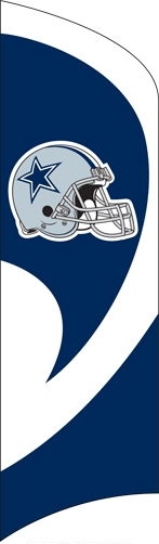 Cowboys Tall Team Flag 8.5' x 2.5'