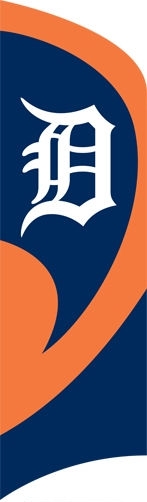 Tigers Tall Team Flag 8.5' x 2.5'
