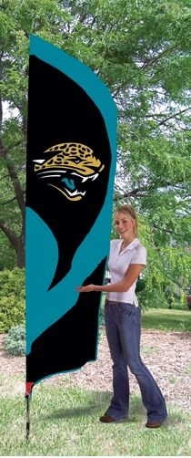 Jaguars Tall Team Flag 8.5' x 2.5'