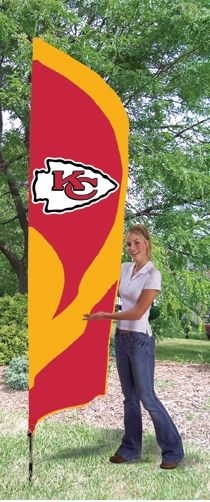 Chiefs Tall Team Flag 8.5' x 2.5'