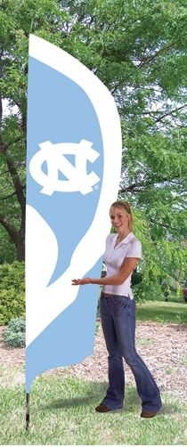 North Carolina Tar Heels Tall Team Flag 8.5' x 2.5'