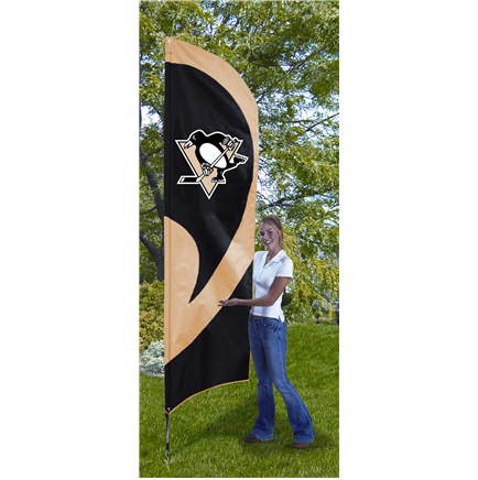 Pittsburgh Penguins Tall Team Flag 8.5' x 2.5'