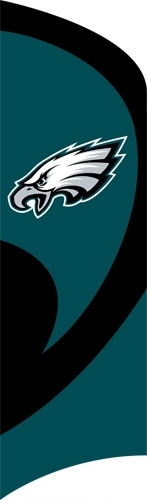 Eagles Tall Team Flag 8.5' x 2.5'