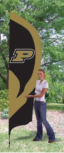 Purdue Boilermakers Tall Team Flag 8.5' x 2.5'