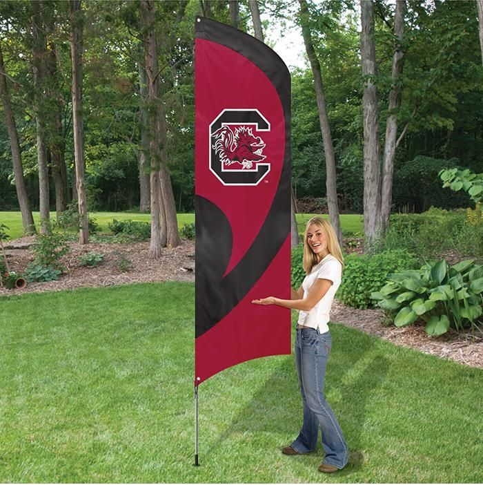 South Carolina Gamecocks Tall Team Flag 8.5' x 2.5'