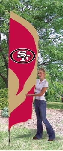 Forty-niners Tall Team Flag 8.5' x 2.5'