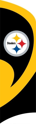 Steelers Tall Team Flag 8.5' x 2.5'