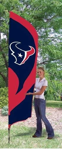 Texans Tall Team Flag 8.5' x 2.5'
