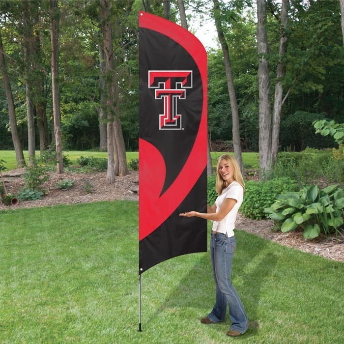 Texas Tech Red Raiders Tall Team Flag 8.5' x 2.5'