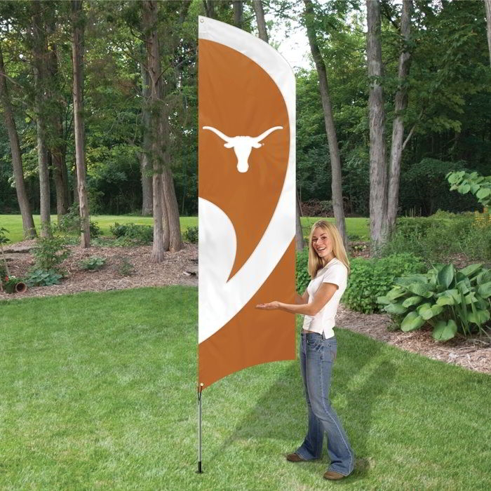 Texas Longhorns Tall Team Flag 8.5' x 2.5'