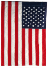 USA American Flag Appliqu Garden Flag