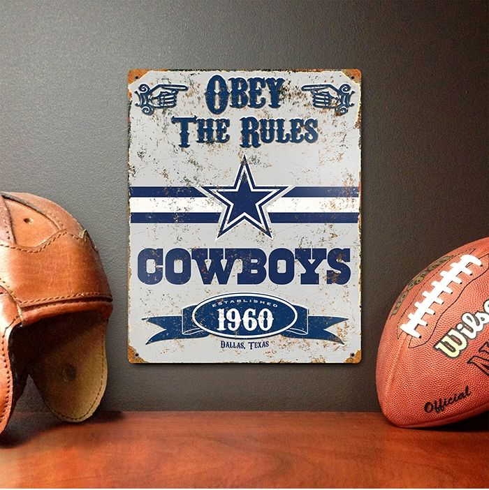 Dallas Cowboys Vintage Metal Sign