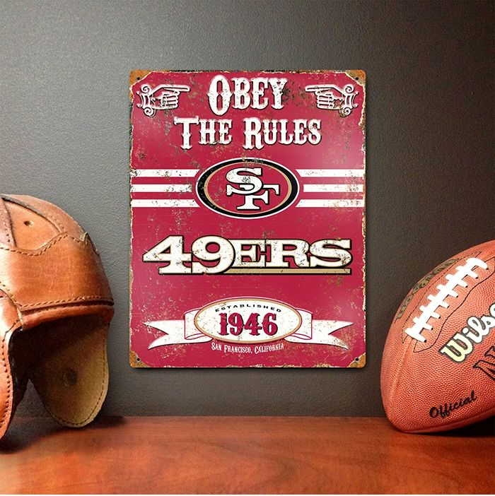 Forty-niners Vintage Metal Sign