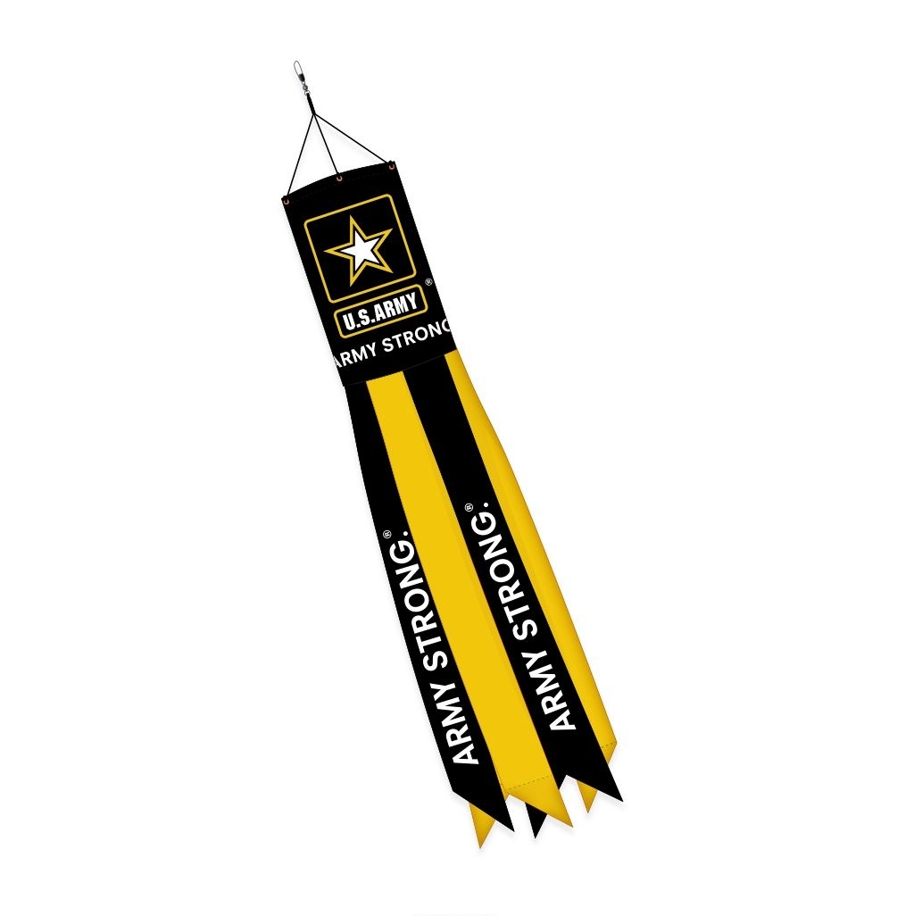 Army Strong Applique Windsock 10" x 40"